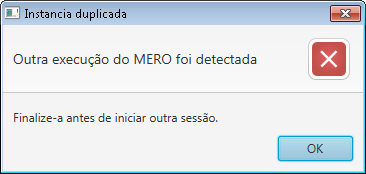 Outra instância do MERO em execução